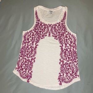 Lucky Brand Embroidered Tank Top